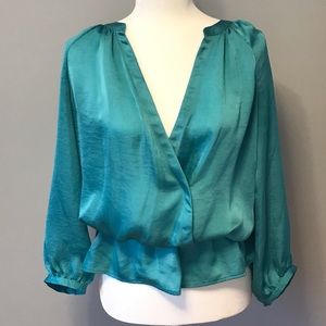 Anthropology Teal Blouse 👚